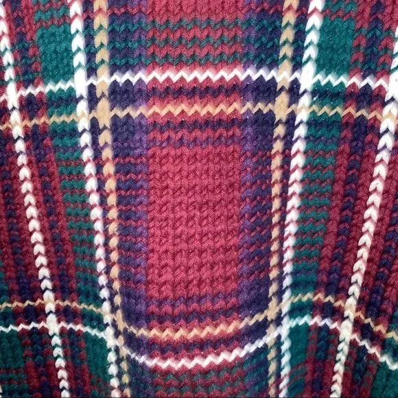 Women’s Merona plaid sweater sz S - Picture 4 of 6